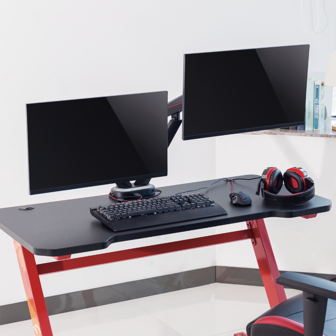 Desk Mount Gaming Dual LogiLink 17&quot;-27&quot; USB Hub