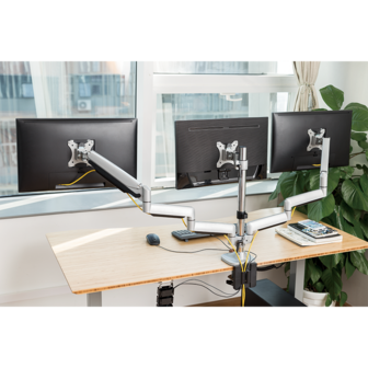 Desk Mount Triple LogiLink 13&quot;-32&quot; Aluminium gas