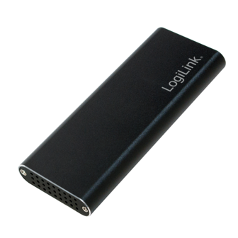 M.2 SATA Logilink SSD-behuizing USB3.1-Gen2/Zwart