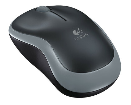 Logitech M185 Optical USB Zwart-Zilver Retail Wireless