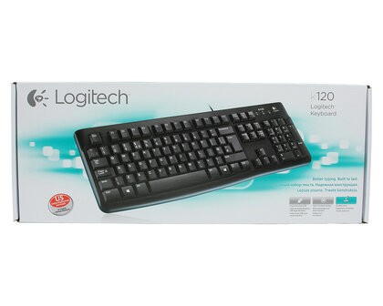 KB Logitech K120 Zwart bedraad Retail