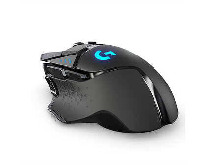 Logitech-G G502 LIGHTSPEED Optical USB Zwart Ret. Wirel.