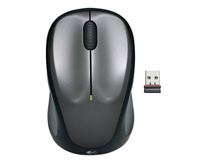 Logitech M235 Optical USB Zilver-Zwart Retail Wireless