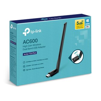 600Mbps WIFI5 - TP-Link Archer T2U Plus met Antenne