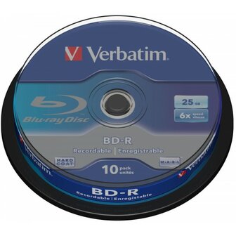 Verbatim BD-R 25 GB 10 stuks spindel 6x
