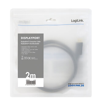 DisplayPort 1.4 2.00m 8K/60Hz LogiLink