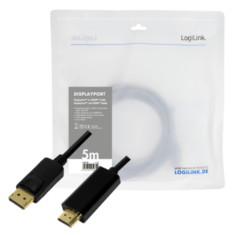 DisplayPort 1.2 --&gt; HDMI 2.00m 4K/30Hz LogiLink