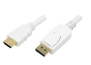 DisplayPort --&gt; HDMI 2.00m LogiLink Wit