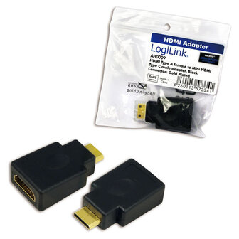 Adapter HDMI (F)  HDMI-mini (M) LogiLink