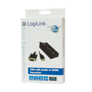 Adapter VGA en USB (M) --&gt; HDMI (F) LogiLink