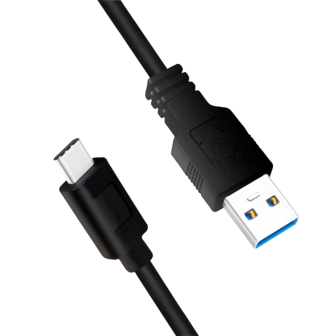 USB 3.2 Gen1x1 Cable USB-AUSB-C 1.0m LogiLink zwart