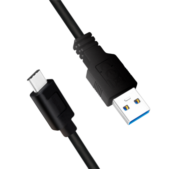 USB 3.2 Gen1x1 Cable USB-AUSB-C 2.0m LogiLink zwart