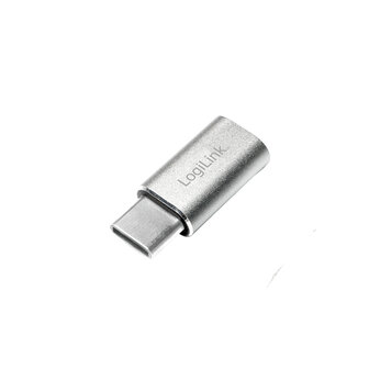 Adapter USB-C (M) --&gt; USB 2.0 micro B (F) LogiLink