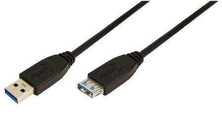 USB 3.0 A --&gt; A 1.00m Verlenging LogiLink Zwart