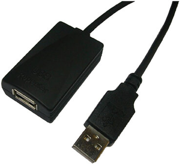 USB 2.0 A --&gt; A 5.00m Verlenging LogiLink + versterker