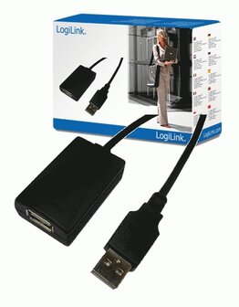 USB 2.0 A --&gt; A 5.00m Verlenging LogiLink + versterker