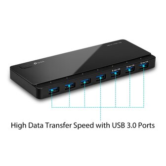 TP-Link 7 Port, USB-A 3.0 actief