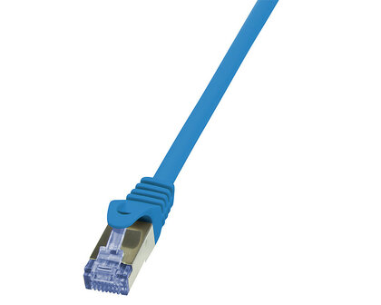 RJ45 0.25m Blauw Cat6A S/FTP LogiLink