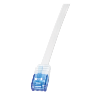 RJ45 10.00m Wit Cat5e U/UTP Flat LogiLink