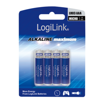 LogiLink Ultra Power batterij AAA blister 4-stuks