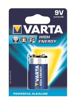 Varta High Energy batterij 9 Volt blister (LR61)