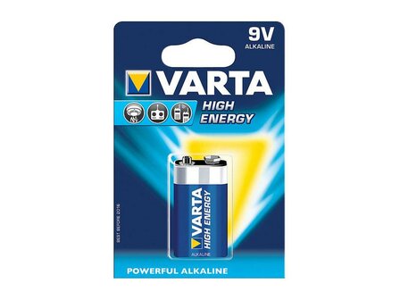 Varta High Energy batterij 9 Volt blister (LR61)