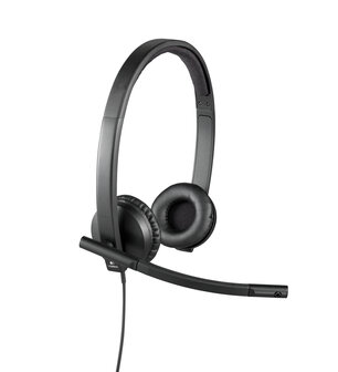 Logitech Headset H570e Stereo zwart