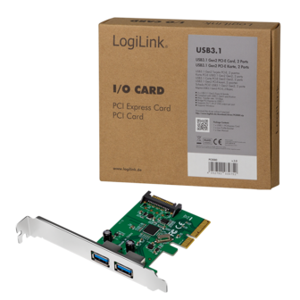 PCIExpress card USB3.1 (2xe) LogiLink