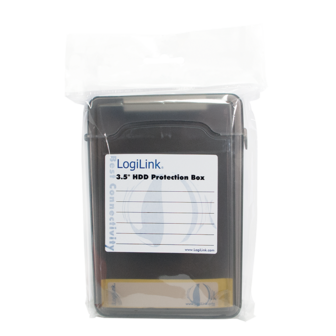 1x3,5&quot; HDD Protection Box LogiLink Zwart