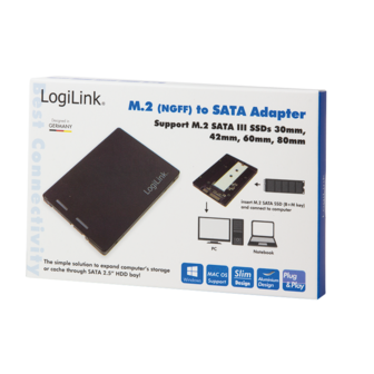 Adapter M.2 SATA --> 2,5" SATA Logilink