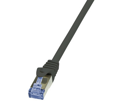 RJ45 0.50m Zwart Cat6A S/FTP LogiLink