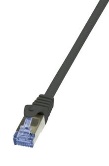 RJ45 1.00m Zwart Cat6A S/FTP LogiLink