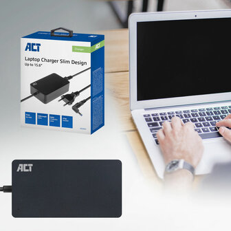 AC2055 Compacte laptoplader 65W (voor laptops tot 15,6 inch)