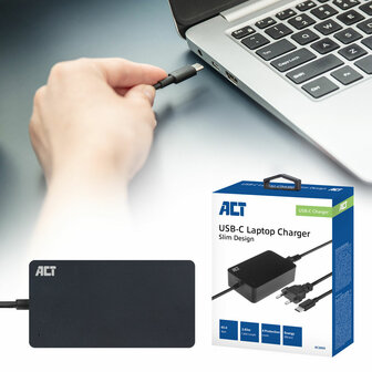 AC2005 USB-C laptoplader met Power Delivery profielen 65W