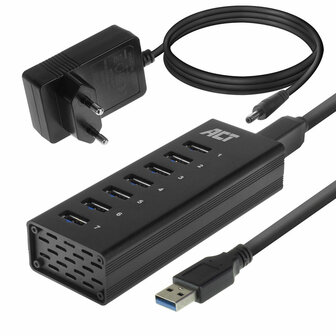 AC6315 USB Hub 7 Port met stroomadapter