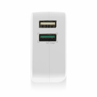 AC2125 2-Poorts USB Lader 30W waarvan 1 Quick Charge 3.0 poort