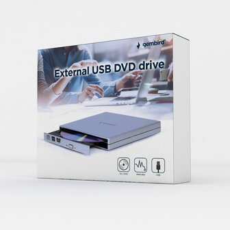 Gembird DVD-USB-02 Externe DVD&plusmn;RW Brander USB 2.0