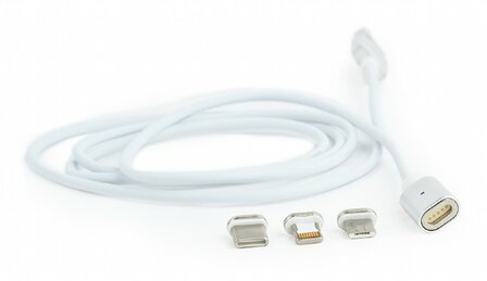 Magnetische 3-in-1 USB oplaadkabel, 1 meter