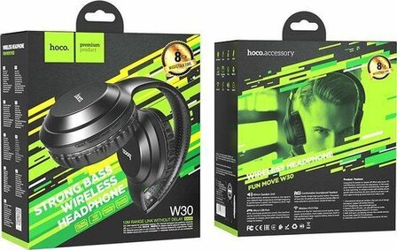 Hoco W30 Bluetooth Over-Ear Headphones - Zwart