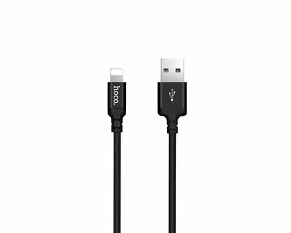 Hoco Charge&amp;Synch Lightning Cable Black (2 meter)