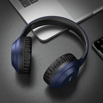 Hoco W30 Bluetooth Over-Ear Headphones - Blauw