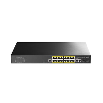 Cudy 16 Poort 1Gbit L2 managed PoE+ /2xUpl /2xSFP