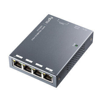 4xRJ45 100Mbps,unmanaged,60W PoE+ - Cudy