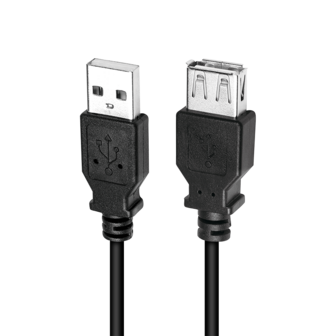 USB 2.0 A --&gt; A 3.00m Verlenging LogiLink Zwart