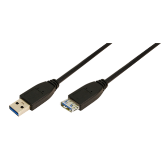 USB 3.0 A --&gt; A 2.00m Verlenging LogiLink Zwart