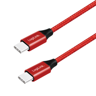 USB 2.0 C  USB-C 0.30m LogiLink Rood