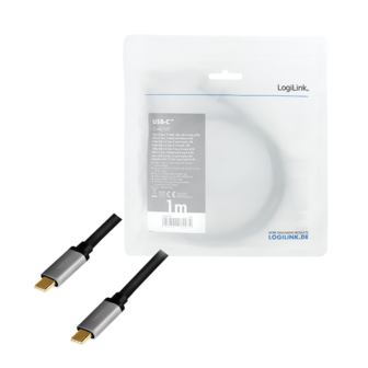 USB 3.2 Gen2 C --&gt; USB-C 1.00m LogiLink 4K