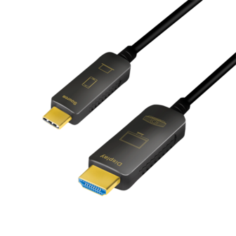 USB 3.2 Gen2 C --&gt; HDMI 20.00m LogiLink 4K Zwart