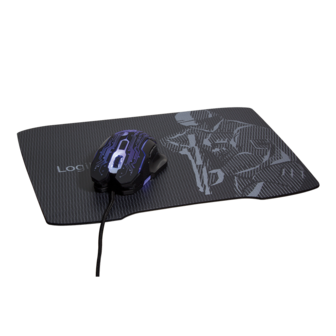 Mousepad LogiLink Zwart XL Gaming 330x250x2,5mm