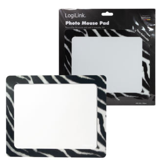 Mousepad LogiLink zebra design fotolijstje 230x190